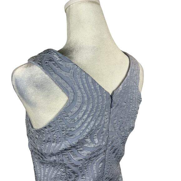 O. Suzanne Dress Women 4 Textured Periwinkle Blue Bodycon Party Gala  Cocktail - Picture 6 of 16